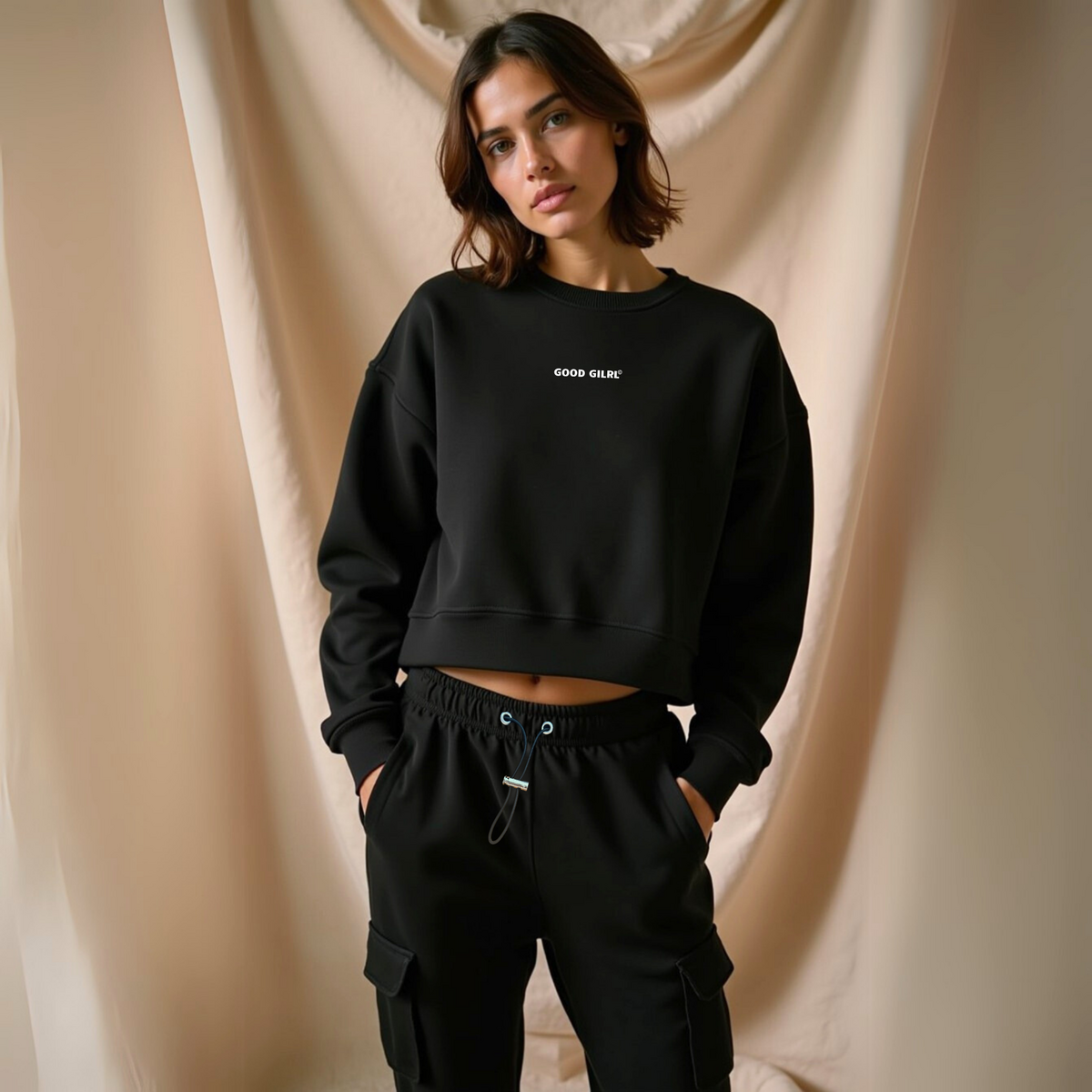 Sweatshirt ohne hood mit coolem Spruch  "GOOD ENOUGH FOR"