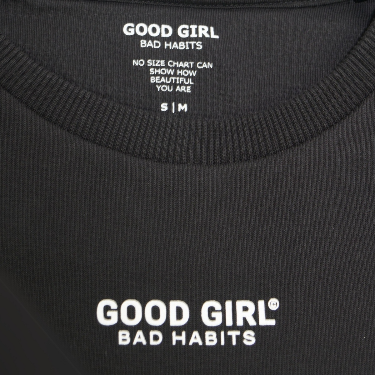 Sweatshirt ohne hood mit coolem Spruch  "GOOD ENOUGH FOR"
