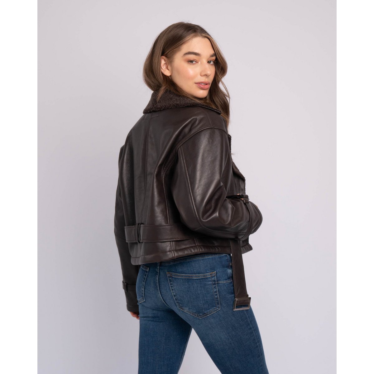 Кожено яке Alaska Leather Bomber Jacket - Amsterdam Heritage