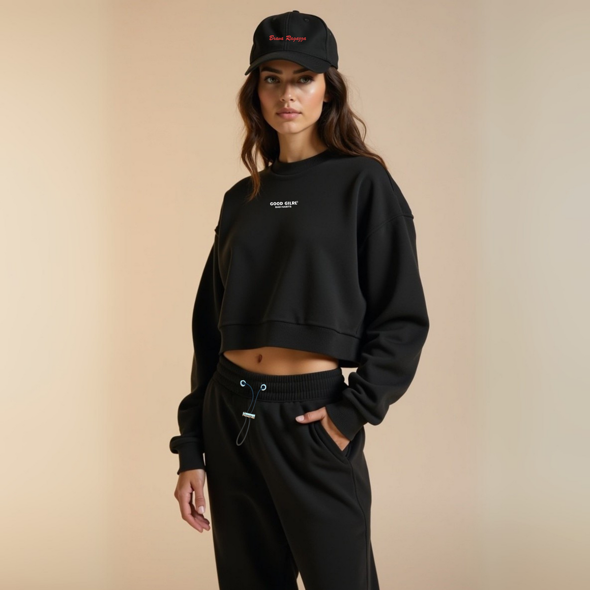 Sweatshirt ohne hood mit coolem Spruch  "GOOD ENOUGH FOR"