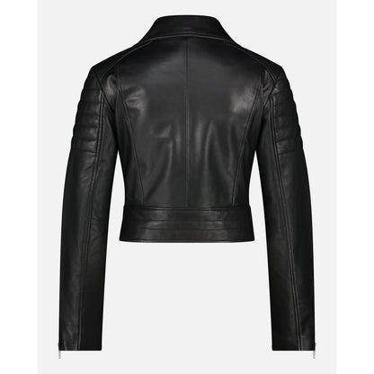 Кожено яке Cecilia - Leather Motorcycle Jacket