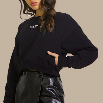 Sweatshirt ohne hood mit coolem Spruch  "GOOD ENOUGH FOR"