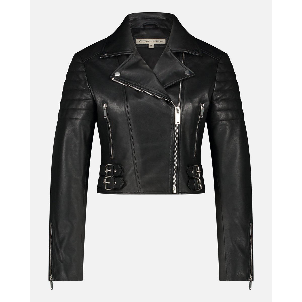 Кожено яке Cecilia - Leather Motorcycle Jacket