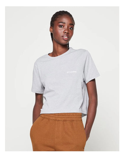 Columbia Crop Tee Grey CSC River 1/2 Women
