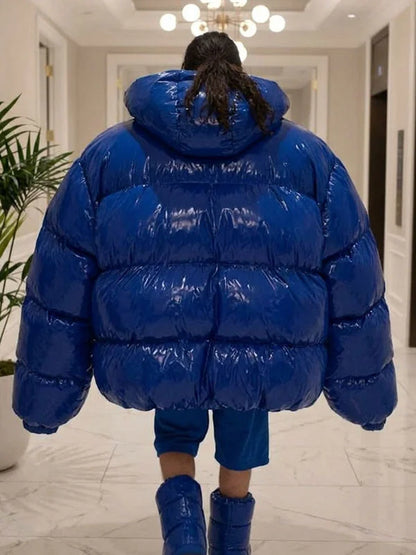 Sacha Baron Cohen Ali G Blue Puffer Jacket - ОГРОМНО ЯКЕ ЗА МАНЯЦИ