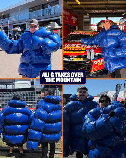 Sacha Baron Cohen Ali G Blue Puffer Jacket - ОГРОМНО ЯКЕ ЗА МАНЯЦИ