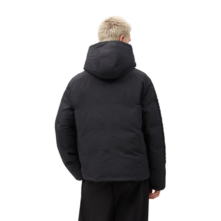 Herren-Winterjacke mit Hoodie Ea7, schwarz, Emporio Armani