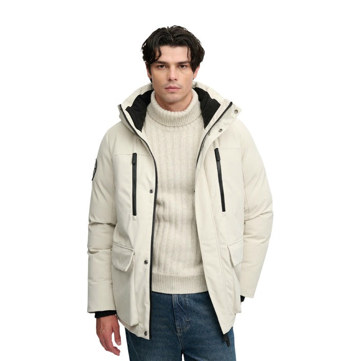 Зимно яке с качулка и цип до горе мъжко Superdry